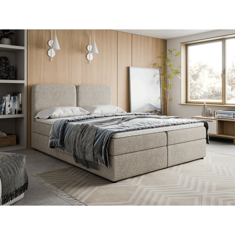 Łóżko kontynentalne Boho